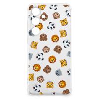 Doorzichtige Silicone Hoesje voor Samsung Galaxy S24 FE Dieren Emojis