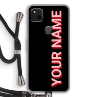 Namecase: Pixel 4a Transparant Hoesje met koord