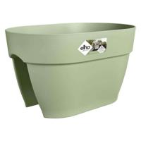 ELHO - Bloempot - Vibia Campana Flower Bridge 40 - Pistache Groen - Buitenbalkon - L 26 x B 39 x H 22 cm