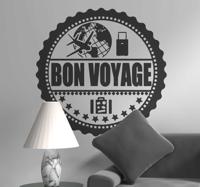 Muursticker bon voyage - thumbnail