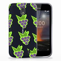 Nokia 1 | Siliconen Case | Druiven