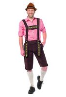 Lederhose Lang Donkerbruin Theodor