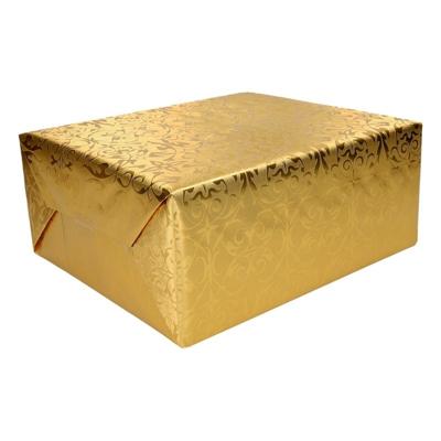 Luxe kerst inpakpapier - op rol - 500 x 76 cm - barok
