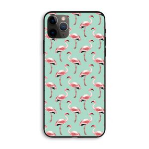 Flamingoprint groen: iPhone 11 Pro Max Biologisch afbreekbaar hoesje