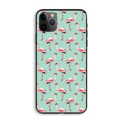 Flamingoprint groen: iPhone 11 Pro Max Biologisch afbreekbaar hoesje
