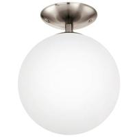 EGLO Rondo - Plafondlamp - 1 Lichts - Ø250mm. - Nikkel-Mat - Wit