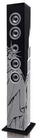 Speaker toren met Bluetooth®, FM Radio, USB- en SD speler Ices Zwart-Grijs - thumbnail