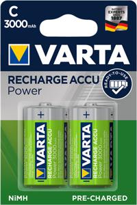 Varta Power Ready2Use Oplaadbare C/HR14 Batterijen - 3000mAh - 1x2