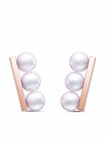 TASAKI boucles d'oreilles Balance Neo en or rose 18ct ornées de perles Akoya