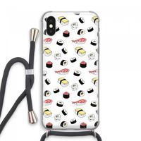 Sushi time: iPhone XS Max Transparant Hoesje met koord