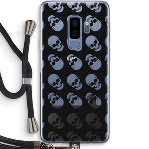 Musketon Skulls: Samsung Galaxy S9 Plus Transparant Hoesje met koord