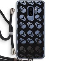 Musketon Skulls: Samsung Galaxy S9 Plus Transparant Hoesje met koord