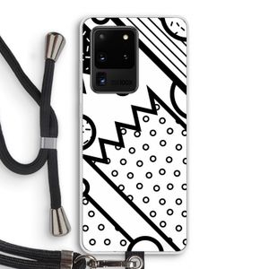 Pop Art #4: Samsung Galaxy S20 Ultra Transparant Hoesje met koord