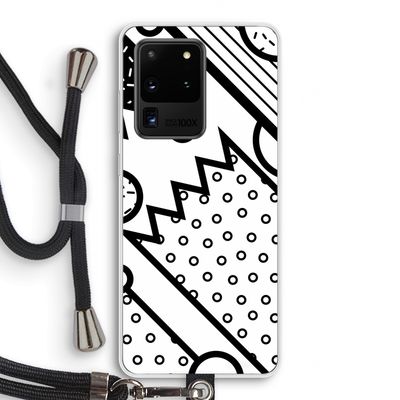 Pop Art #4: Samsung Galaxy S20 Ultra Transparant Hoesje met koord