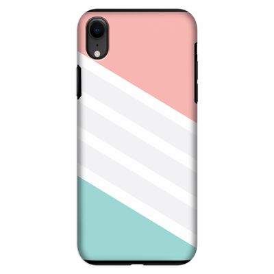 Strepen pastel: iPhone XR Tough Case