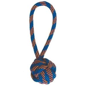 Happy pet ropee bal tugger flostouw blauw / oranje (26X9X10 CM)