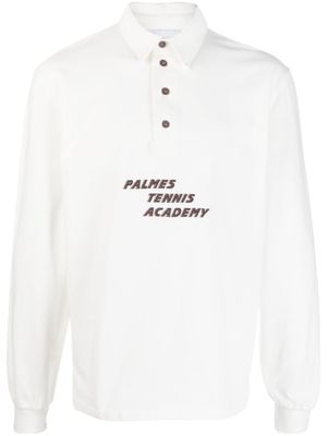Palmes chemise boutonnée à logo imprimé - Blanc