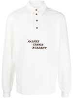 Palmes chemise boutonnée à logo imprimé - Blanc