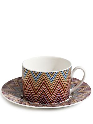 Missoni Home service à thé Zig Zag Jarris en porcelaine - Multicolore