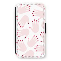 Hands pink: iPhone 12 mini Flip Hoesje