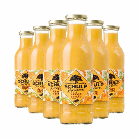 Schulp biologisch sinaasappelsap fles (6x 0,75 liter)