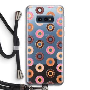 Donuts: Samsung Galaxy S10e Transparant Hoesje met koord