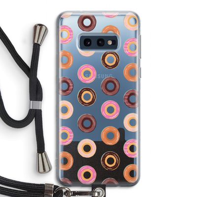 Donuts: Samsung Galaxy S10e Transparant Hoesje met koord
