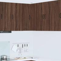 Keukenkast aan de muur Bruin Eiken 57 x 57 x 80 cm Bewerkt hout Keukenkast aan de muur Bruin Eiken 57 x 57 x 80 cm Bewerkt hout