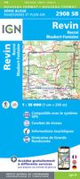 Wandelkaart - Topografische kaart 2908SB Revin, Rocroi, Maubert-Fontaine | IGN - Institut Géographique National - thumbnail