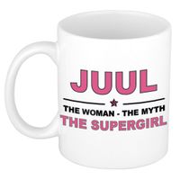 Juul The woman, The myth the supergirl cadeau koffie mok / thee beker 300 ml - thumbnail