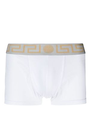 Versace Boxershort met Greca-print - Wit