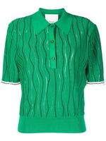 3.1 Phillip Lim polo à motif en jacquard - Vert