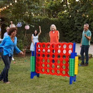 4-Op-Een-Rij Spel 4-Op-Een-Rij Spelbord Sets Vier Op Een Rij Spel met 42 Jumbo Ringen