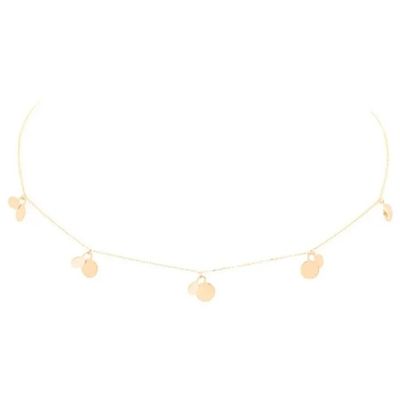 Glow 202.2126.45 Ketting Dubbele Discs geelgoud 45 cm