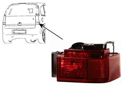 Reflector rechts 1/06+ Gerookt 3782940