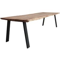 Old Inn - Boomstamtafel Acacia 220x100cm met Trapezium poot Smal - thumbnail