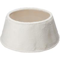 Kerstboomrok - wit - D55 x H23 cm - nepbont polyester - rok voor kerstboom 180-210 cm Kerstboomrok - wit - D55 x H23 cm - nepbont polyester - rok voor kerstboom 180-210 cm