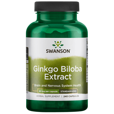 Ginkgo Biloba Extract 60mg | Swanson | 240ct
