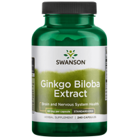Ginkgo Biloba Extract 60mg | Swanson | 240ct
