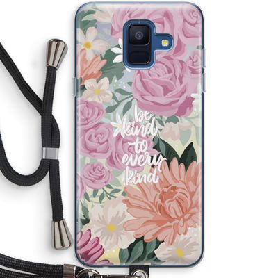 Kindness matters: Samsung Galaxy A6 (2018) Transparant Hoesje met koord