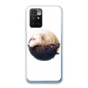 Yin Yang Wolves: Xiaomi Redmi 10 Transparant Hoesje
