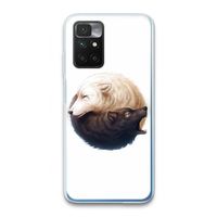 Yin Yang Wolves: Xiaomi Redmi 10 Transparant Hoesje