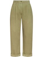 ETRO pantalon chino crop à chevrons - Vert