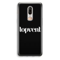 Topvent Zwart: OnePlus 6 Transparant Hoesje