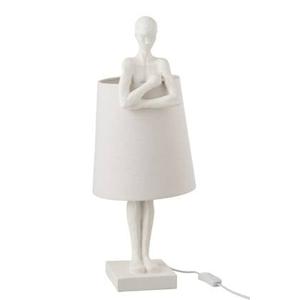 Lamp | Polyester | Wit | 27x18x (h)58 Cm