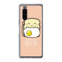 Sleep All Day: Sony Xperia 5 Transparant Hoesje
