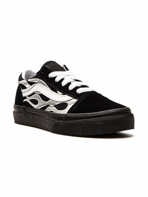 Vans Kids baskets Old Skool 'Metallic Flame' - Noir