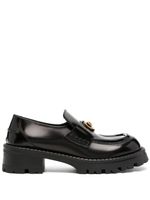 Versace mocassins Alia 50 mm en cuir verni - Noir