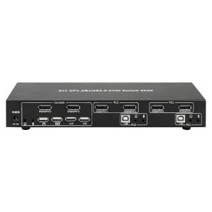 Techly IDATA DP-KVM2 KVM-switch Zwart