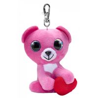 Lumo Stars Valentine's Bear Puss met clip - Mini - 8,5cm - thumbnail